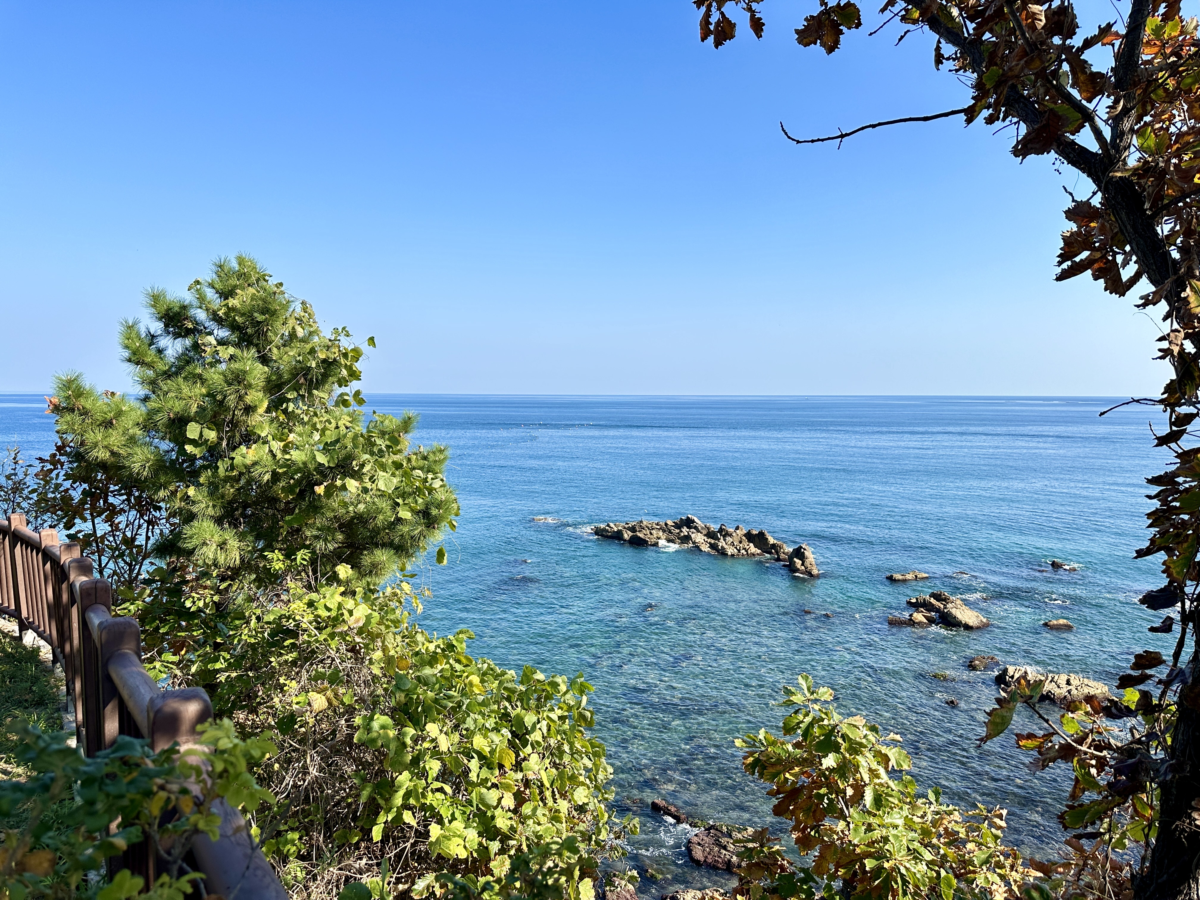 낙산사 의상대에서 바라보는 동해바다