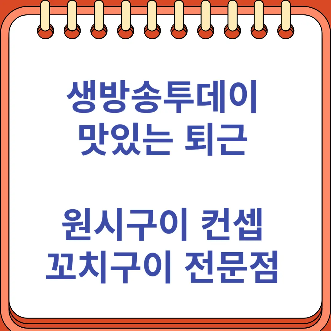 생방송투데이 원시구이 꼬치구이