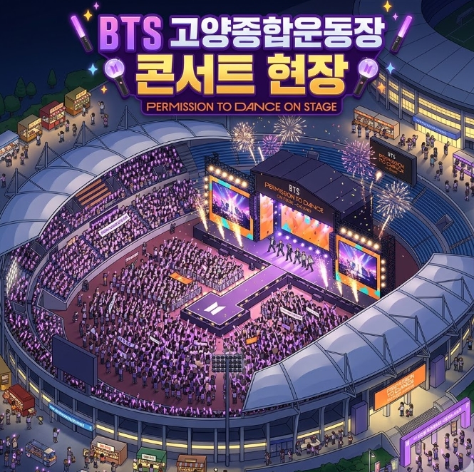 BTS 고양종합운동장 콘서트 필수 준비물 버스 막차 주차 정보
