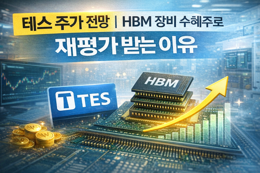 테스 주가, HBM 장비 수혜주로 재평가받는 3가지 이유