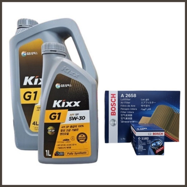 엔진 오일 세트 (엔진 오일, 오일 필터, 에어 필터)