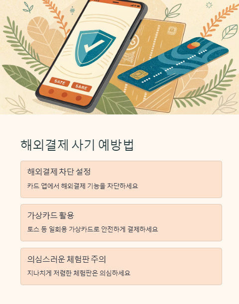 해외결제 사기 예방법