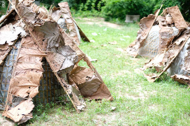 우천시 빠르게 물길 막는 임시 진입로 만들기