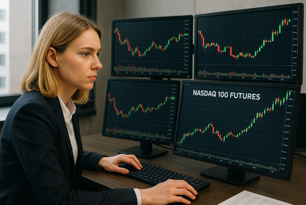 해외선물 매매하는 사진