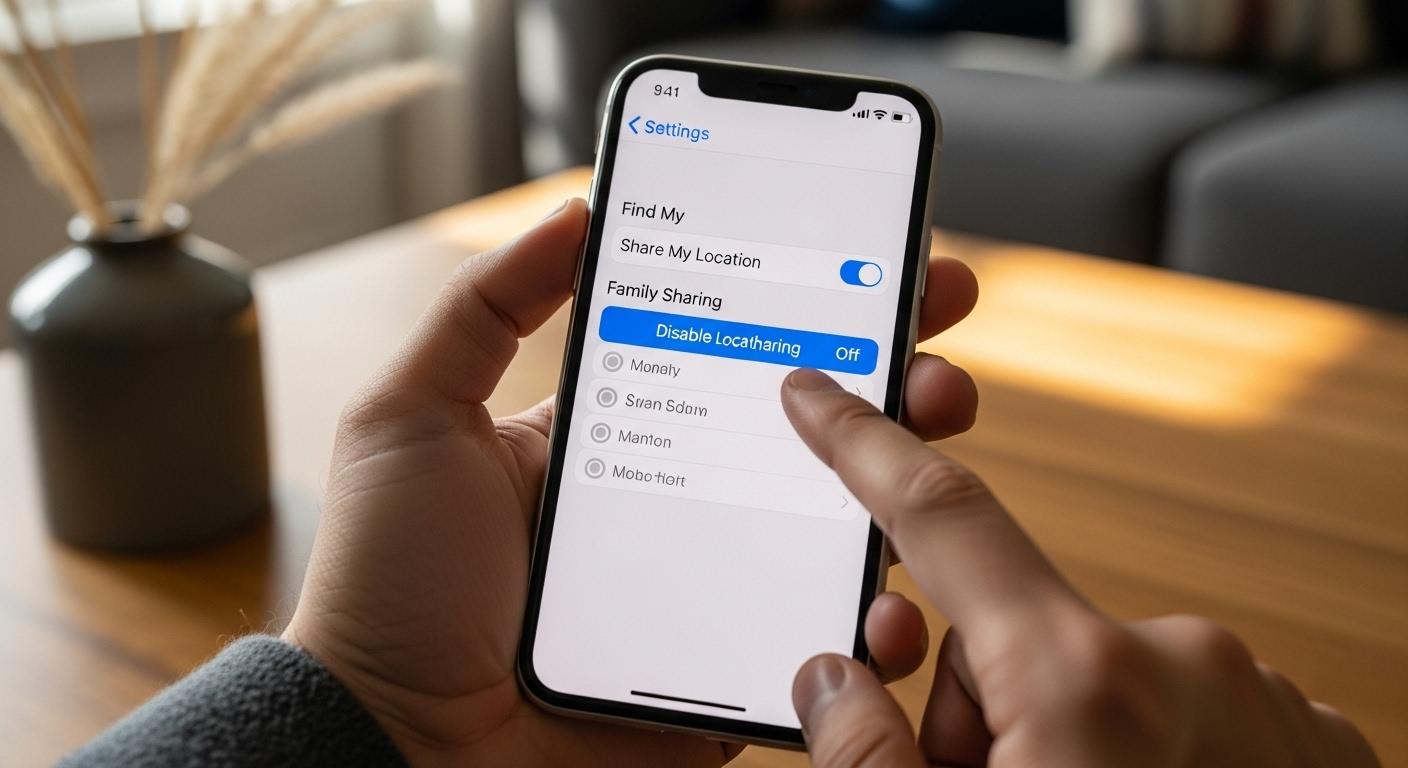 아이폰 가족 위치공유 해제