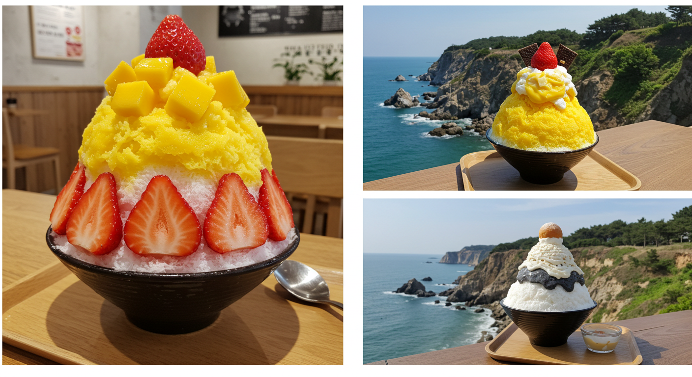 해운대와 청사포의 인기 비주얼빙수 카페