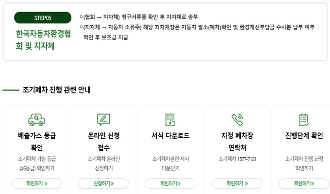 부평 노후경유차 폐차 지원금 신청방법