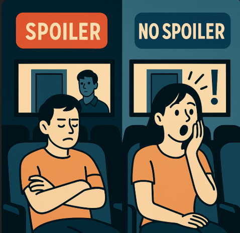 영화관람 중 반응이 갈리는 관객들