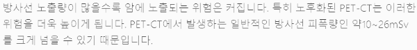 CT촬영 방사능 위험 (노후 기기 유의)