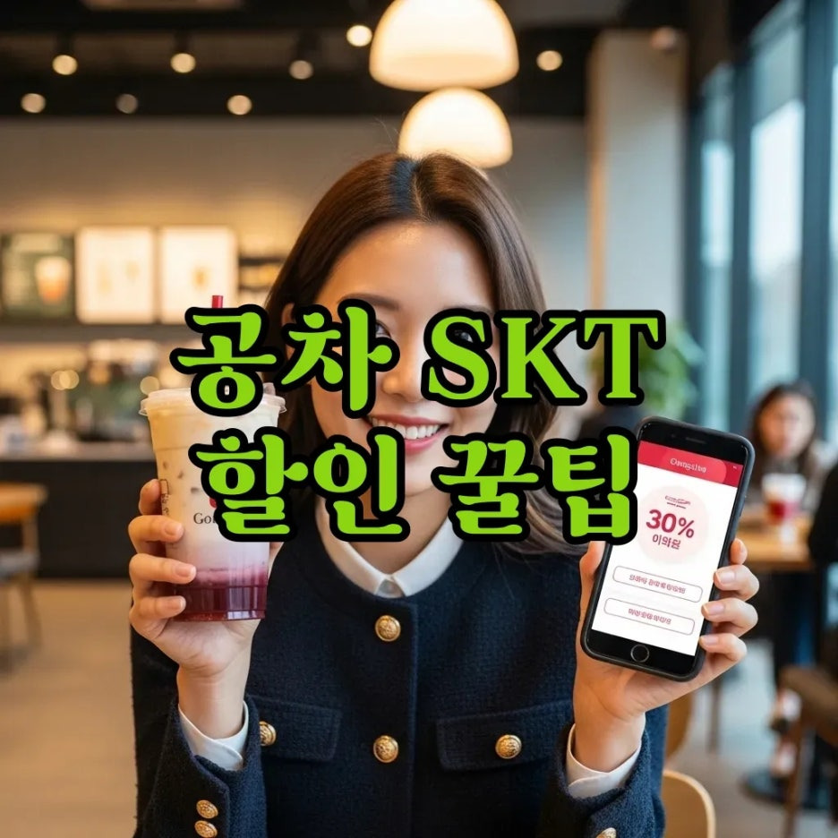 공차 메뉴 추천 SKT 50% 할인 딸기 밀크티 꿀조합