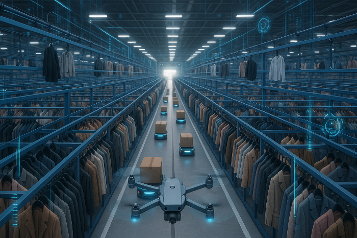 순환형 패션 공급망을 표현한 이미지