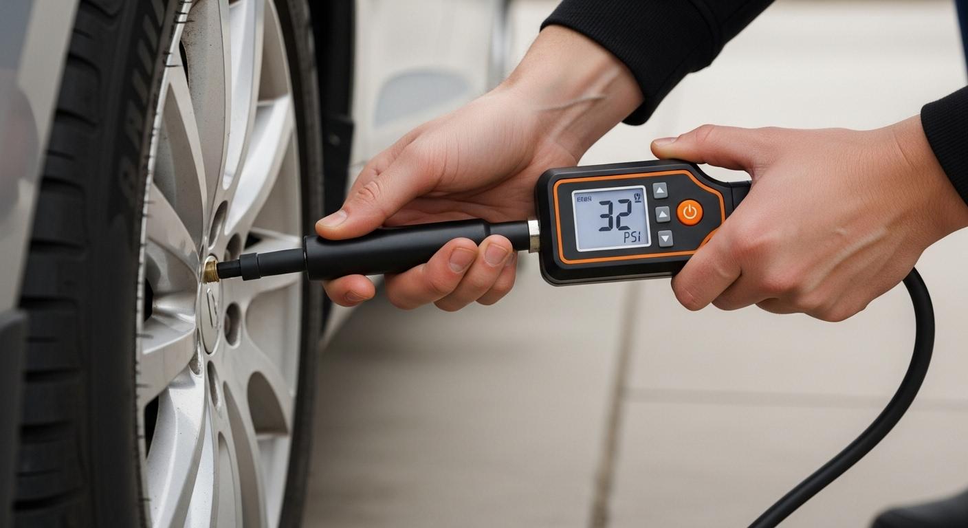 자동차 타이어 공기주입기