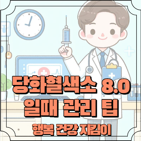 당화혈색소 8.0 일때 관리 팁