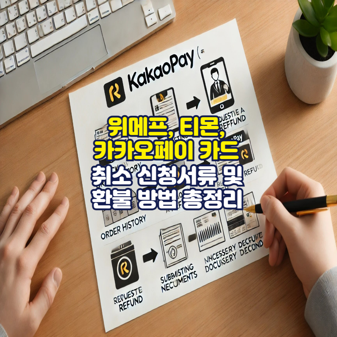 위메프, 티몬, 카카오페이 카드 취소 신청서류 및 환불 방법 총정리