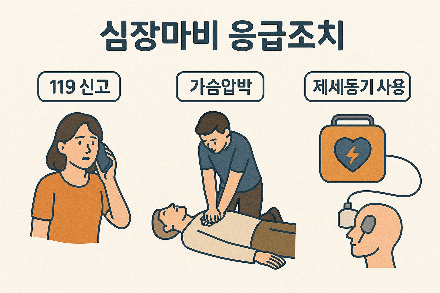 직장인을 위한 심장마비 응급대처법