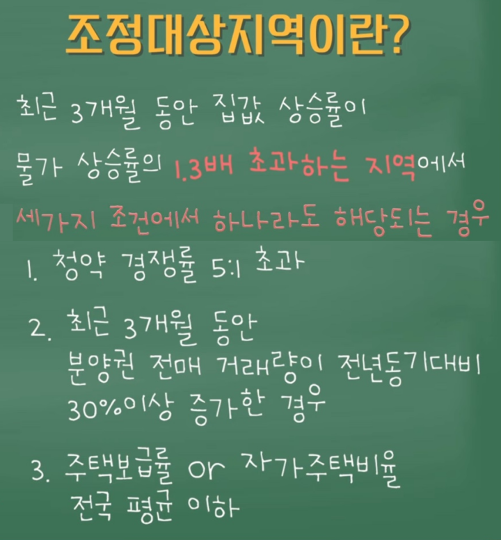 조정대상지역 설명