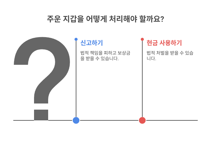 현금이 사라진 지갑, 최초 습득자의 법적 책임은?