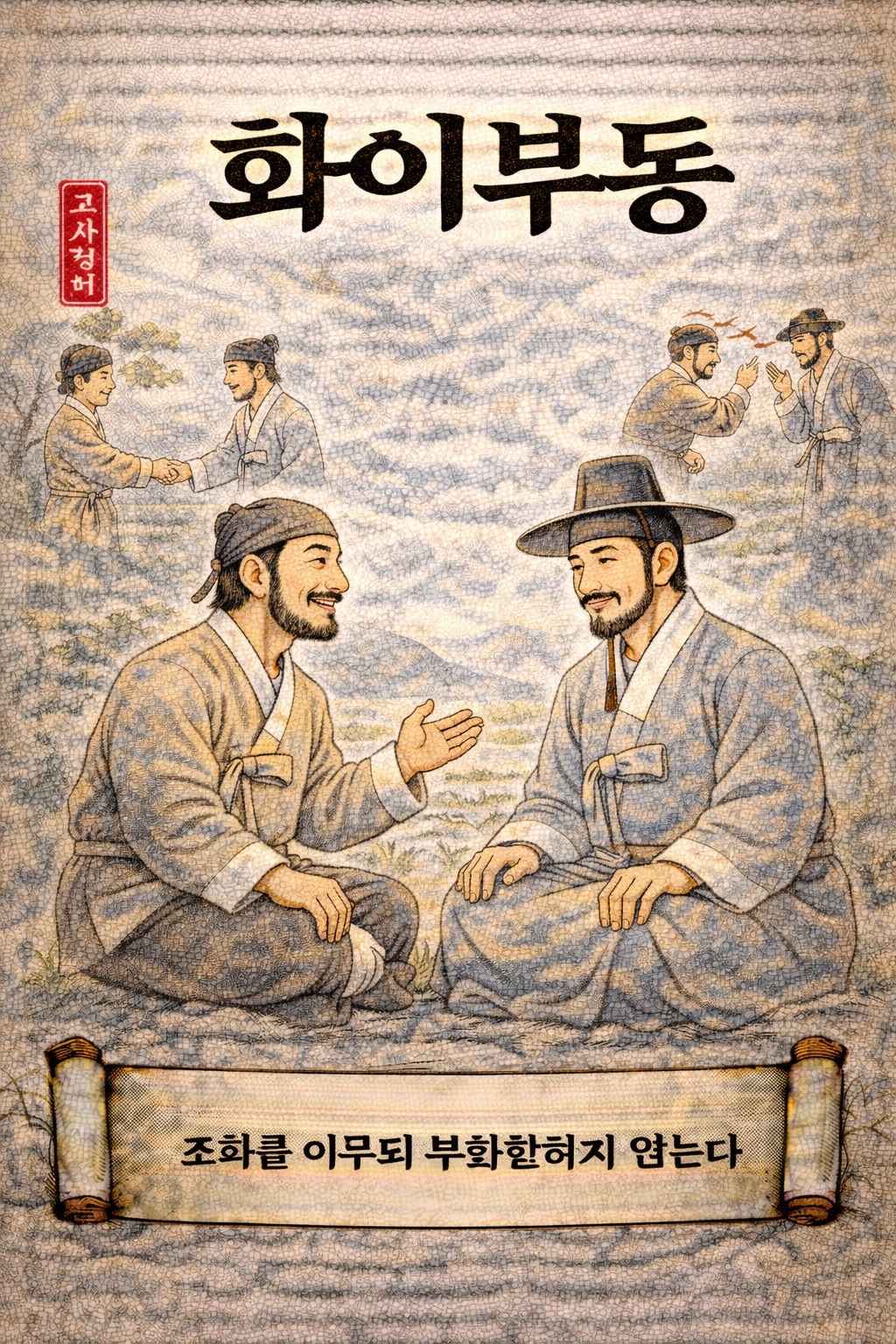 화이부동 사자성어 이미지