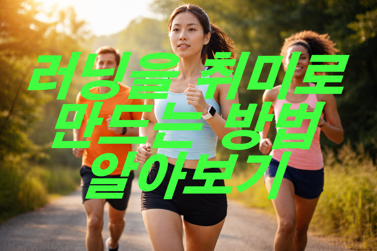 러닝을 취미로 만드는 방법 알아보기