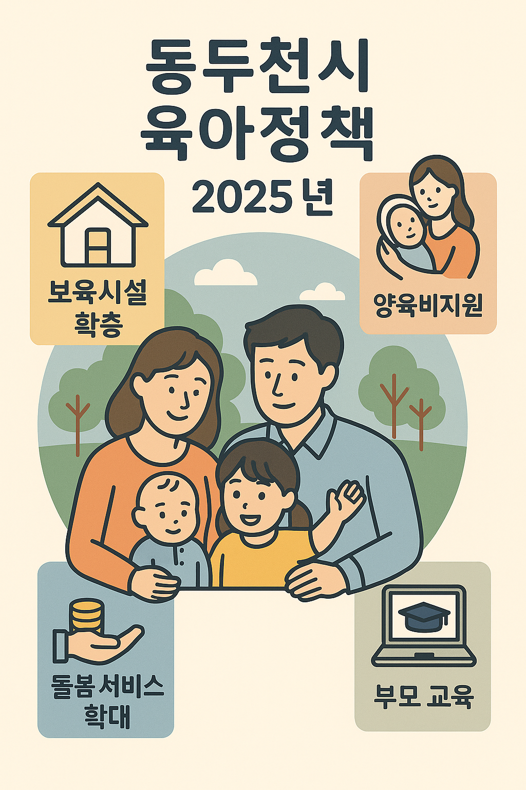 동두천시 육아정책 2025년 포스터