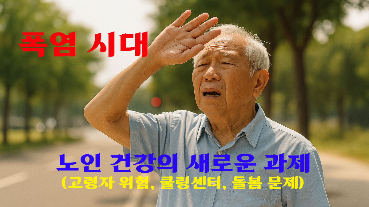 폭염 시대, 노인 건강을 위협하는 새로운 과제