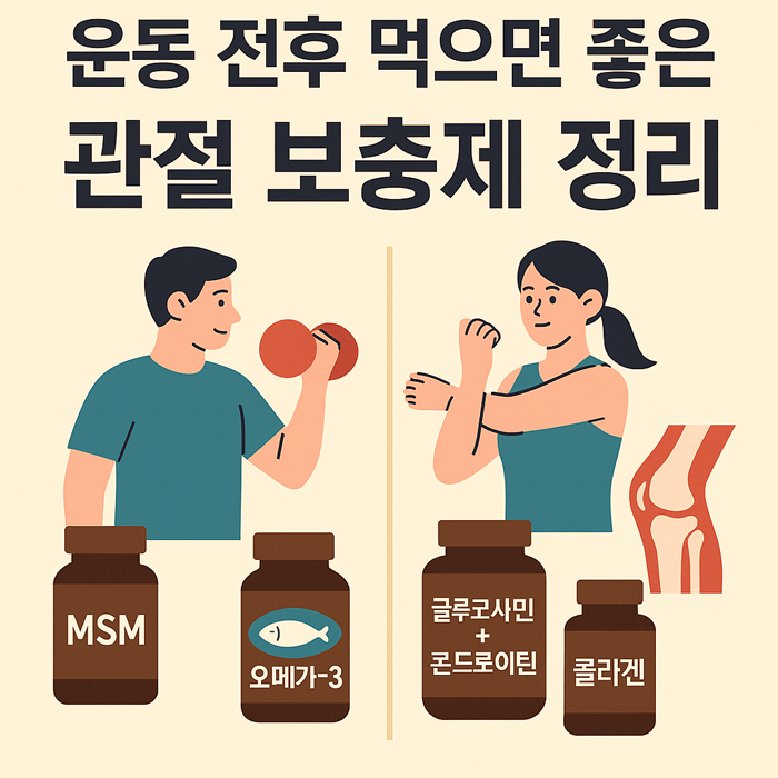 운동 후 섭취 추천 보충제