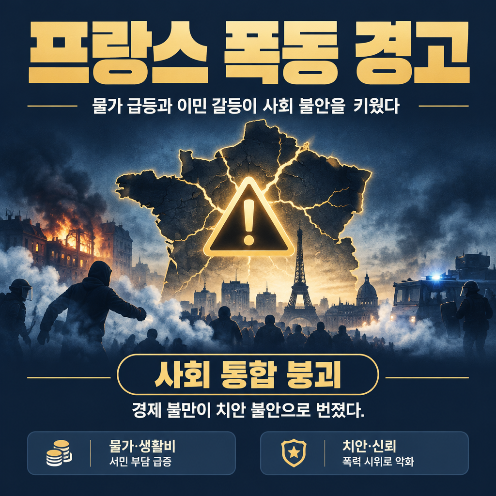 프랑스 폭동 경고