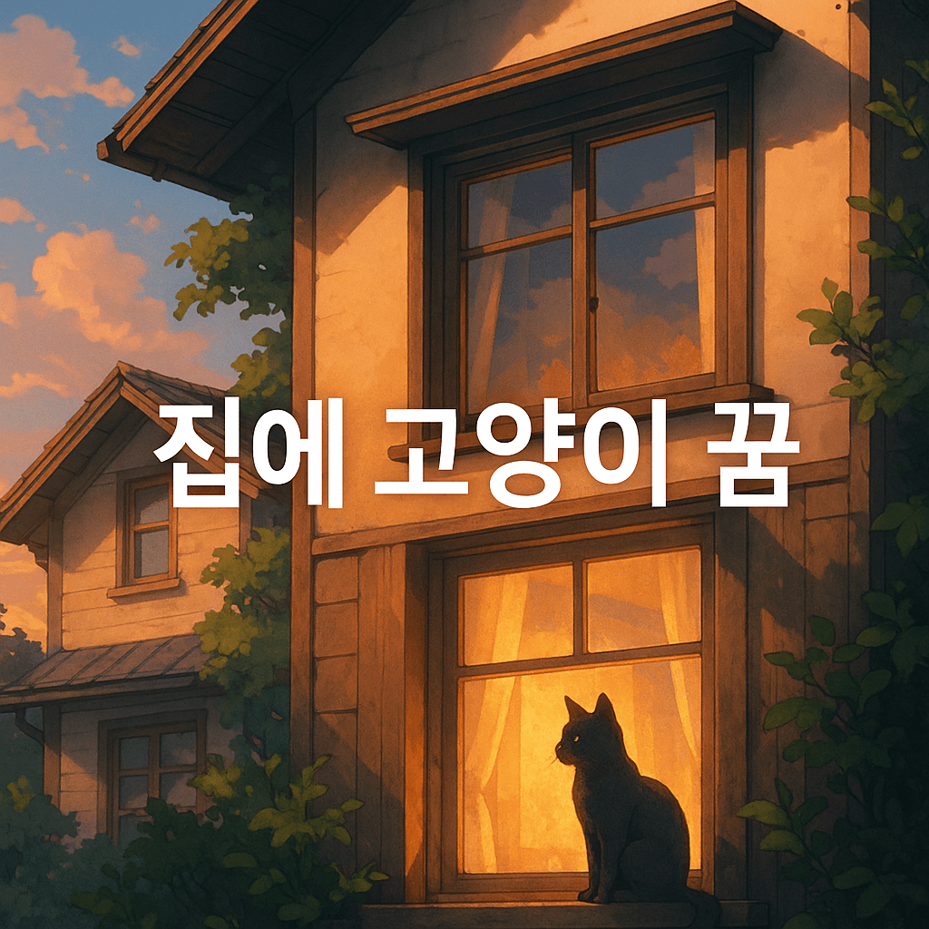 집에 고양이가 있는 꿈