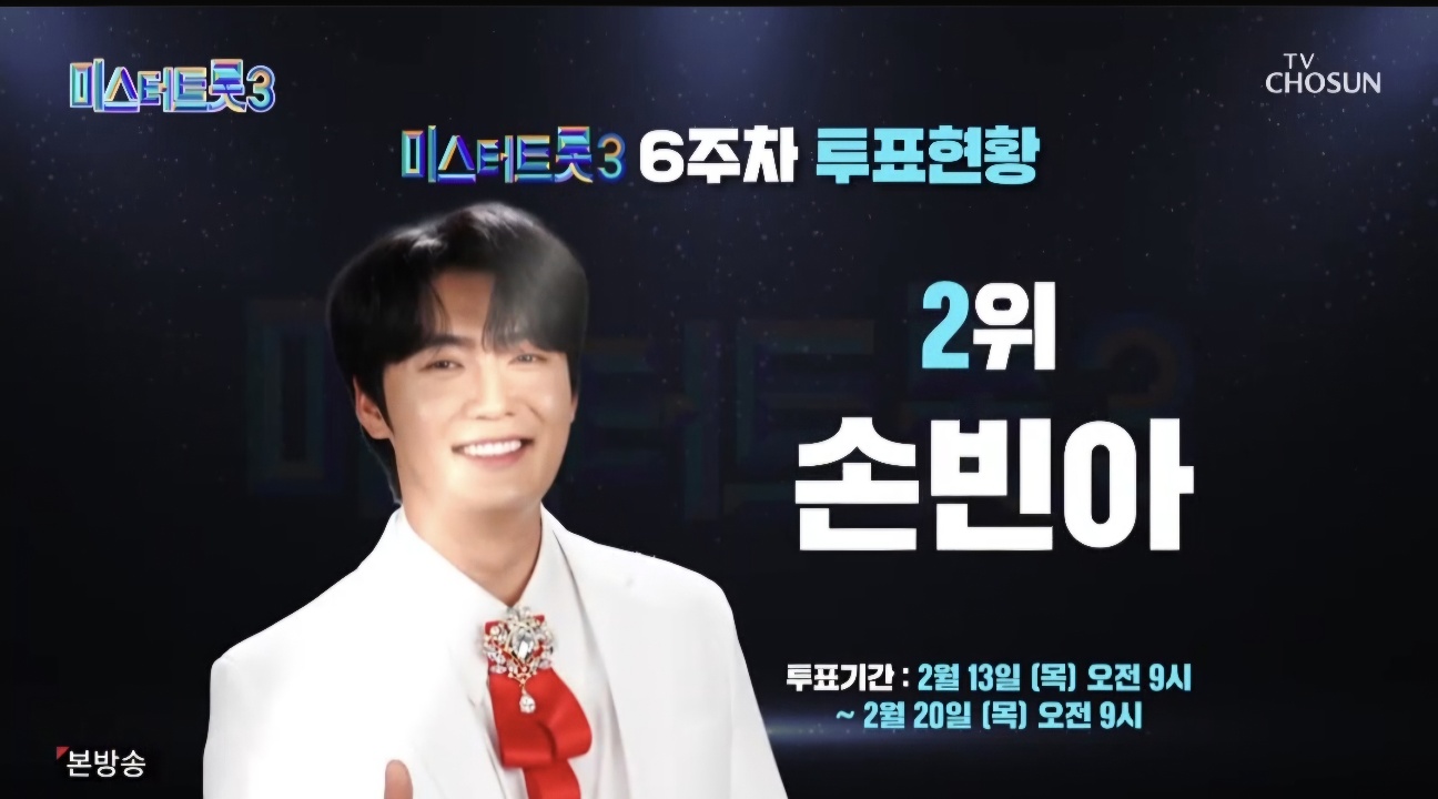 미스터트롯3 9회 6주차 대국민투표 결과 종합 순위