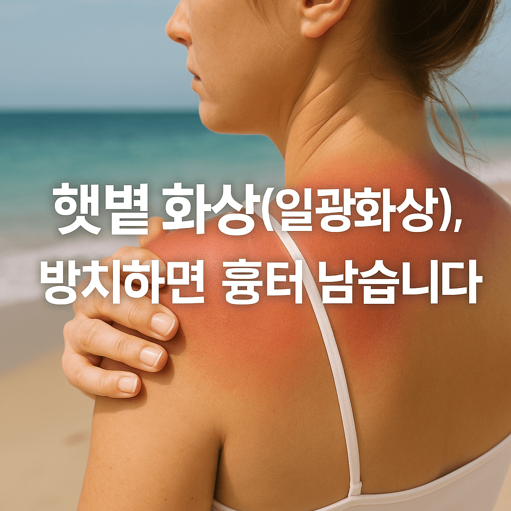 햇볕 화상 일광 화상 진정키시는 방법