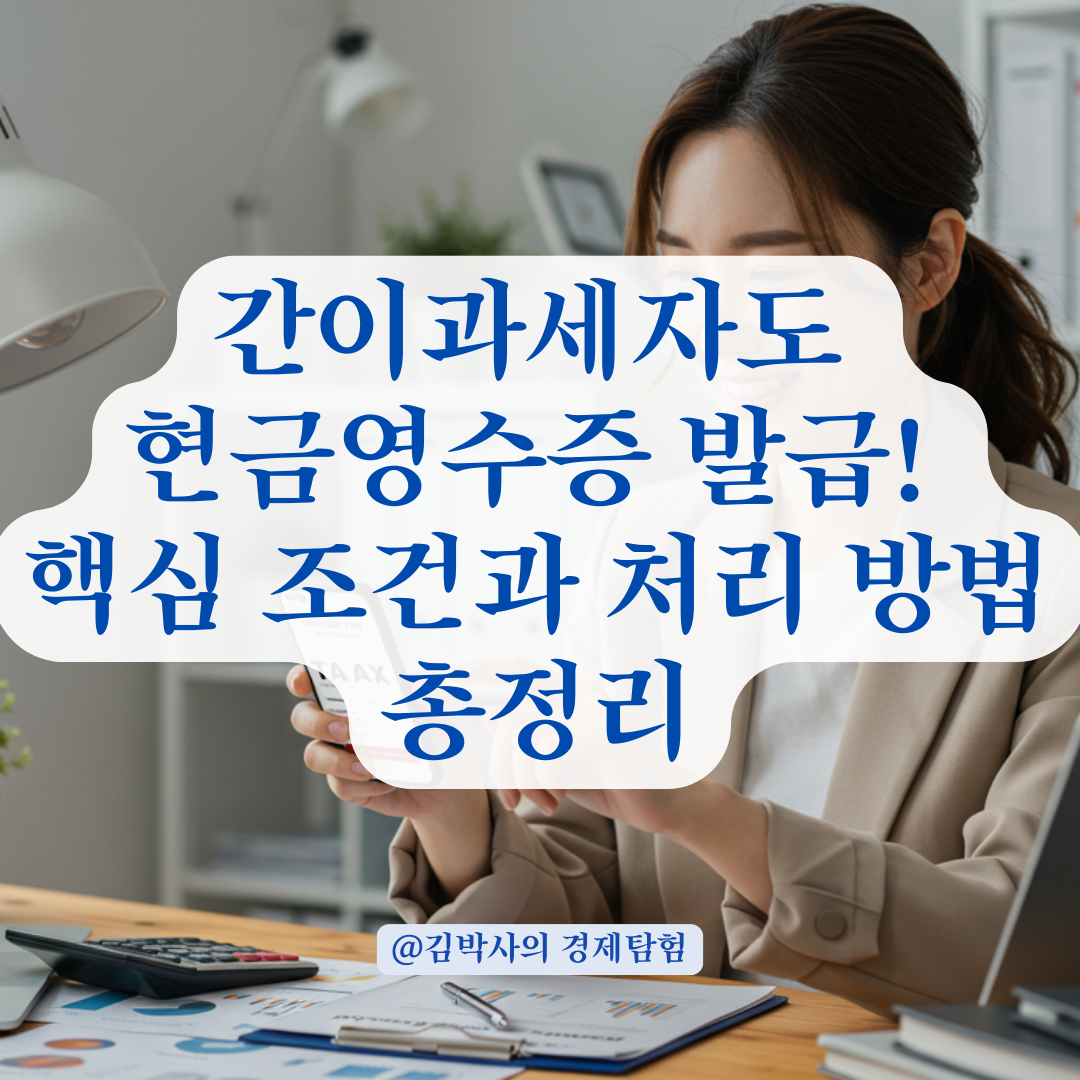 간이과세자도 현금영수증 발행해야 할 때, 이렇게 하면 어렵지 않습니다.
