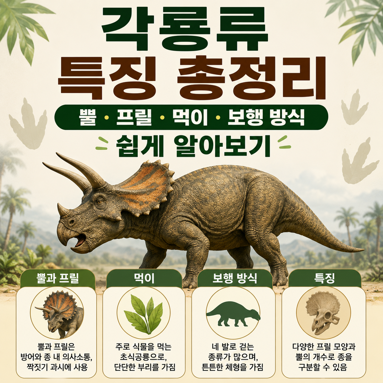 각룡류 특징