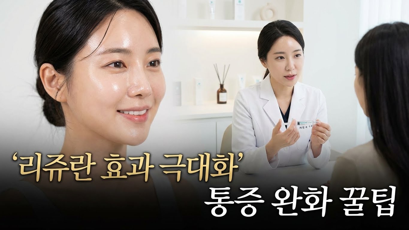 의사와 피부 상담을 하는 사진