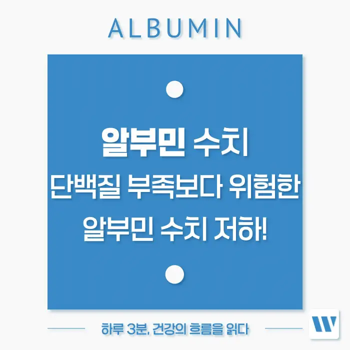 혈중 알부민 수치 낮으면 부족증상, 정상 수치