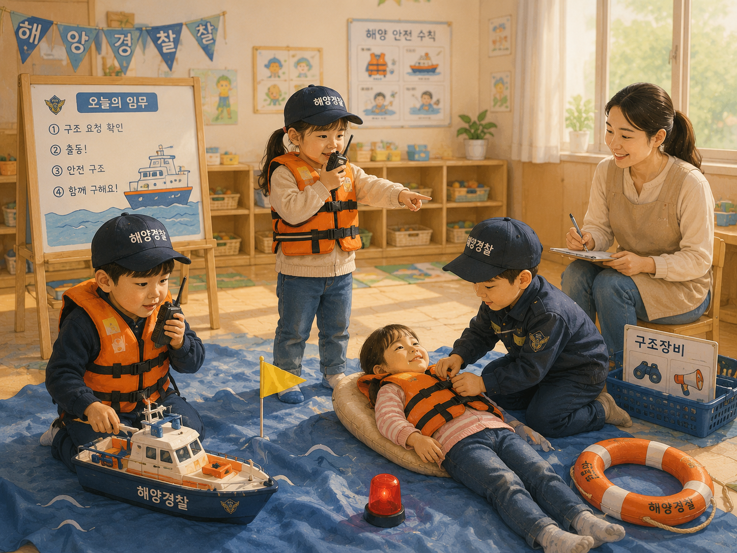 해양경찰 구조 놀이 교실