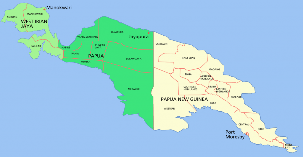 Nugini, Indonesia &amp; Papua Nugini