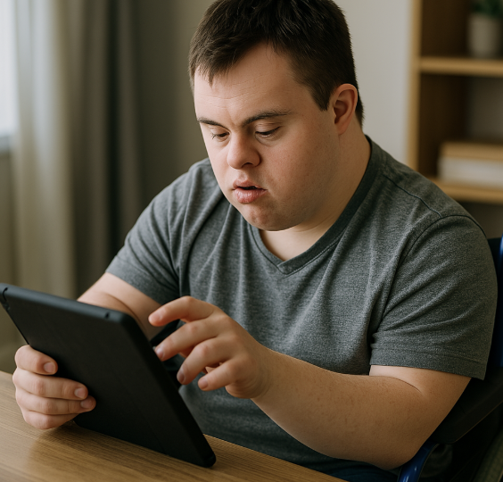 발달장애인 디지털 소외 문제 관련 이미지