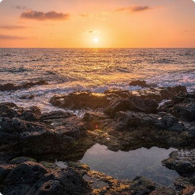 제주도 새해 일출 해돋이 명소 가상 이미지