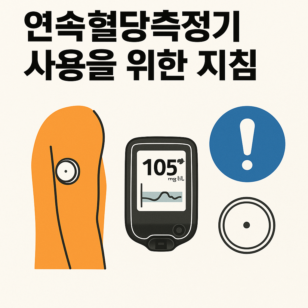 연속혈당측정기 사용을 위한 지침