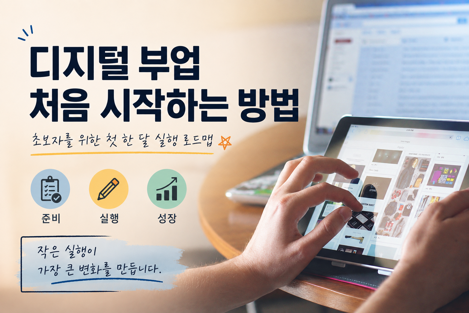 "디지털부업 처음 시작하는 방법"