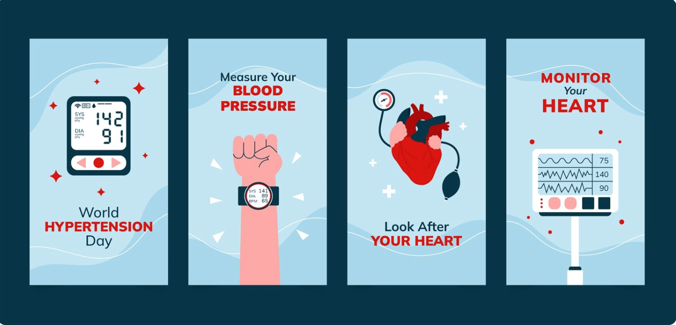 고혈압 경고 포스터