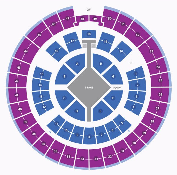 올림픽체조경기장-좌석배치도
