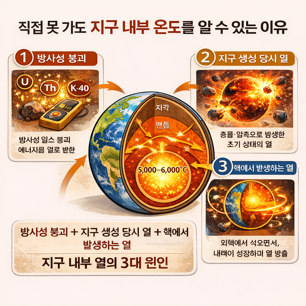 지구는 왜 식지 않을까 내부 열의 정체 완벽 정리