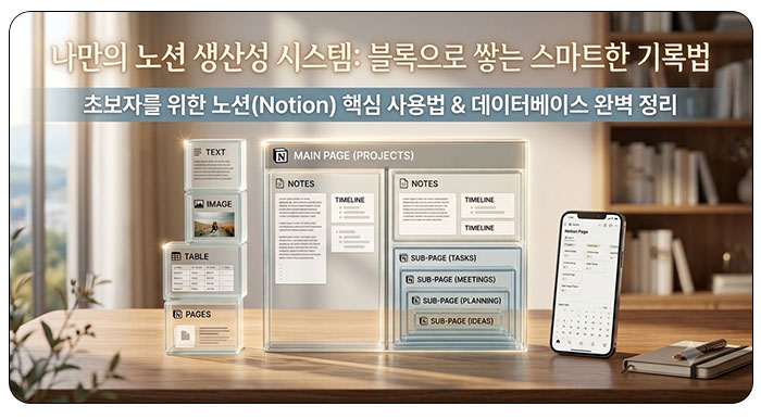 초보자를 위한 노션(Notion) 핵심 사용법 &amp; 데이터베이스 완벽 정리