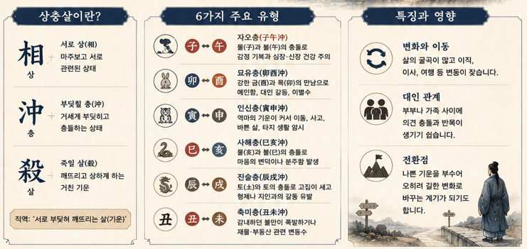 원진살 귀문관살 상충살 현침살 차이점 총정리 부부 연인 궁합 이별극복하는 법