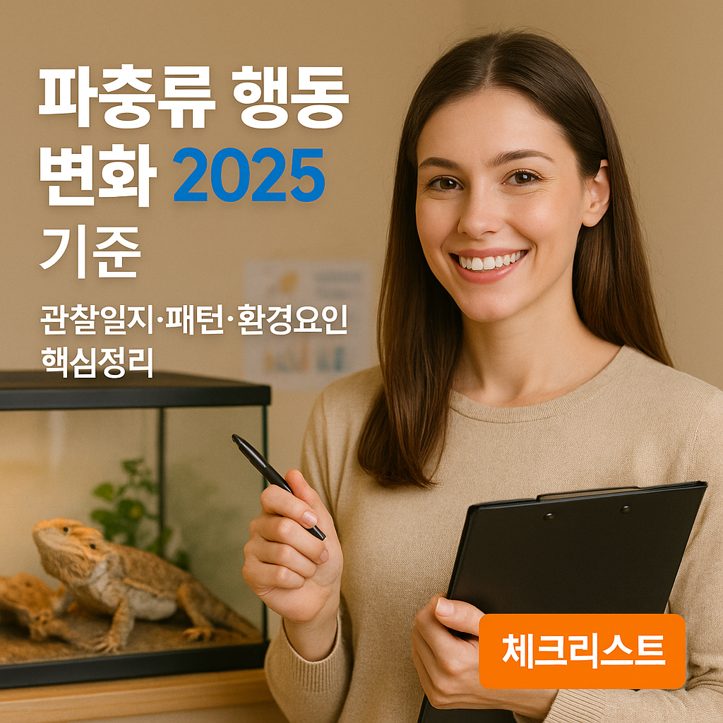 파충류 행동 변화 2025 기준 – 관찰일지·패턴·환경요인 핵심정리