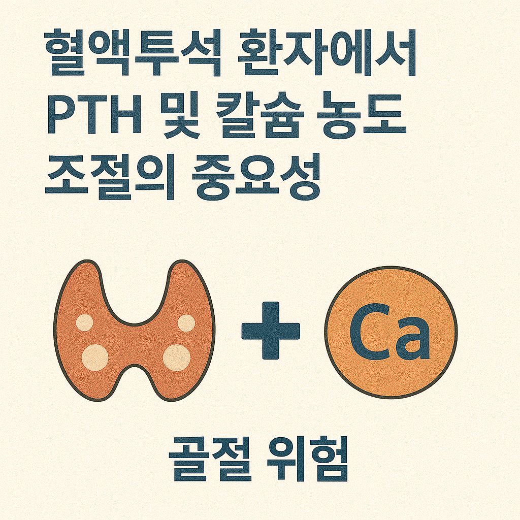 혈액투석 환자에서 PTH 및 칼슘 농도 조절의 중요성