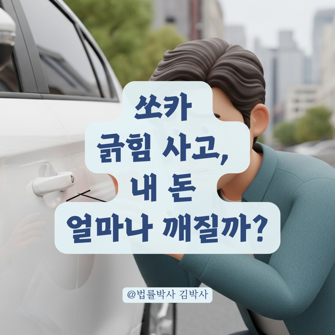 쏘카 긁힘 사고 시 보험 급수별 자기부담금 확인법!