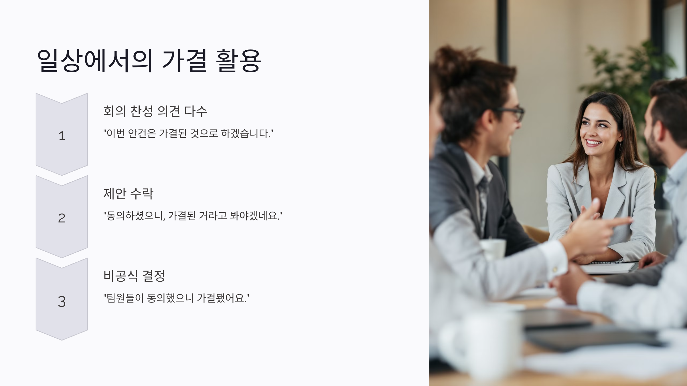 가결의 뜻