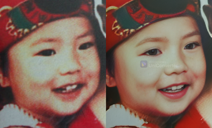 사진을 카메라로 촬영하여 보정한 사진